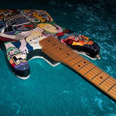 Picasso Fender USA American Stratocaster Standard California Series Vintage Strat 1997 guitar image 9
