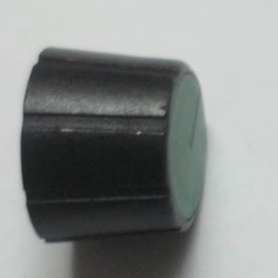 ONE lightly used genuine DOD Green & Black knob for 545-A Wah Filter or 565 Stereo Chorus (Performer Series) NO pedal - NO other items, 1980s, hard plastic, Green TOP, Black SIDES, Black Top EDGE, Black Position LINE image 10