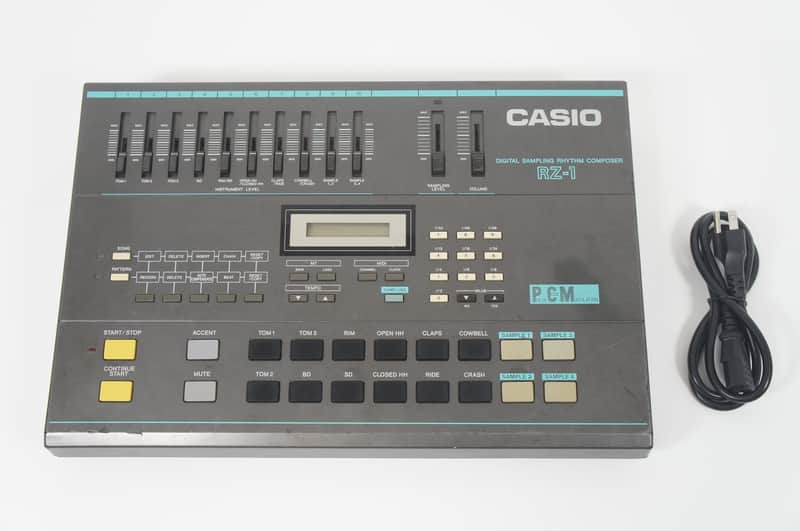 CASIO RZ-1 Drum Machine Vintage 8Bit Lo-Fi Sampler Parallel 10-Out image 1