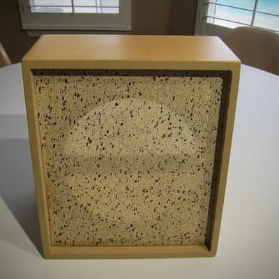 JENCO Speaker Cabinet 8" Vintage NOS Empty Cabinet Only Circa-1950s-1960s-Brown with Splatter Grill Cloth image 10
