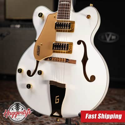 Gretsch G5422GLH Electromatic Classic Hollow Body Double-Cut Left-Handed Electric Guitar - Snow Crest White image 1