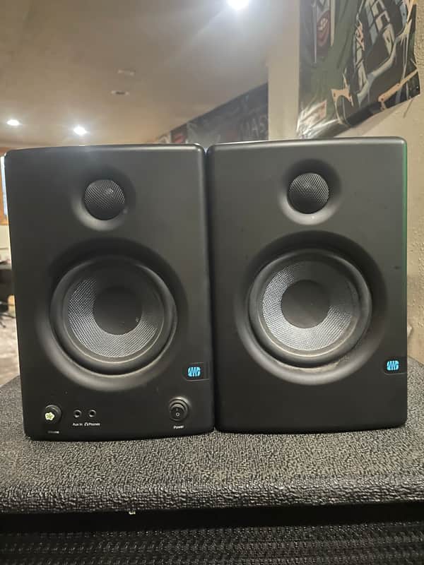PreSonus Eris E4.5 2-Way 4.5" Active Studio Monitor (Pair) 2013 - Present - Black image 1