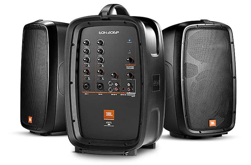 JBL EON208P Portable 8 Two-Way PA with Powered 8-Channel Mixer and Bluetooth image 1