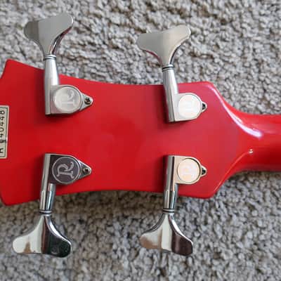 Vintage 1980s BC Rich Eagle Bass NJ Series Red Clean Solid Sound Of Thunder image 9