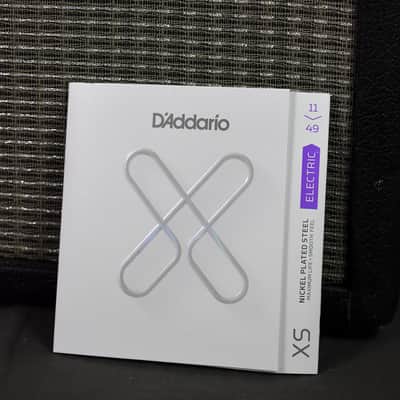 D'Addario XS Electric Coated Nickel Plated Steel Strings - Medium (11-49) image 1