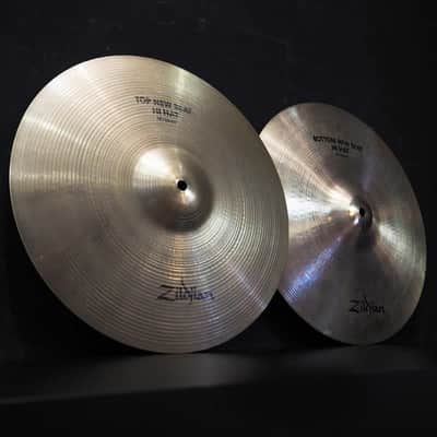 Zildjian USED ​​80s A Zildjian New Beat HiHat 14" pair [Top: 1024g / Bottom: 1418g] image 3