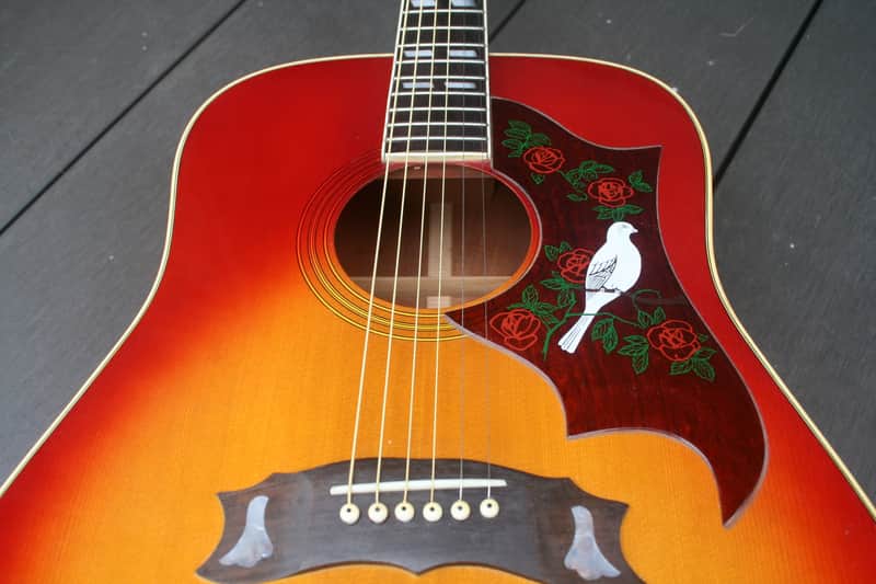 Morris Dove Replica WD25 1975 Cherry Sunburst | Reverb Canada