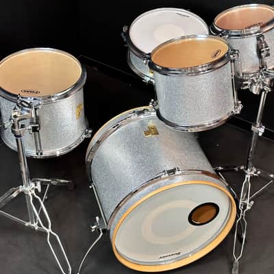 Arbiter 20/10/12/14/5.5x14" Advanced Tuning Drum Set - Silver Sparkle image 4