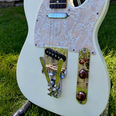 Fender Telecaster Baritone Tenor Conversion 2020s - White image 2
