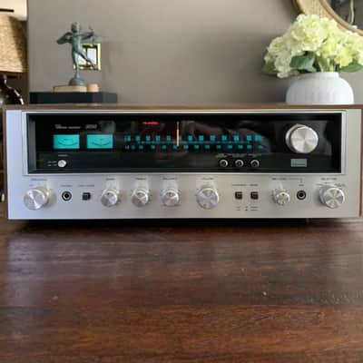 Sansui 5050 - Silver with wood siding image 1