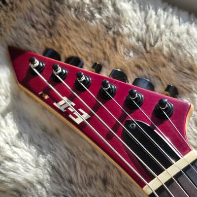 2021 ESP E-II M-I Thru NT Deep Candy Apple Red Satin w/OHSC image 10