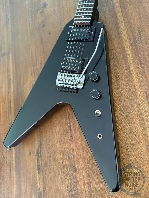 Fernandes Flying V Guitar, White, MIJ 1985, BSV-60 image 1