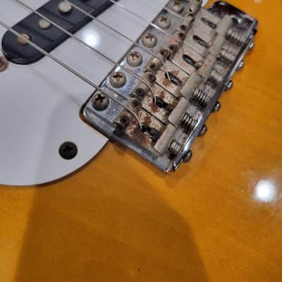 Squier JV Vintage Series '57 Stratocaster 1982 - 2-Tone Sunburst W/ Case (C013-G21) image 15