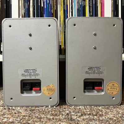 Vintage Realistic Minimus-7 Silver Bookshelf Speaker Pair Radio Shack TESTED ✅ image 8
