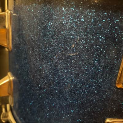 Vintage Apollo 12” Blue Sparkle Tom Drum – Made in Taiwan image 4