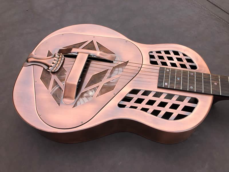 Recording King RM-991-M Tricone Resonator Guitar Champagne Matte & Gigbag image 1