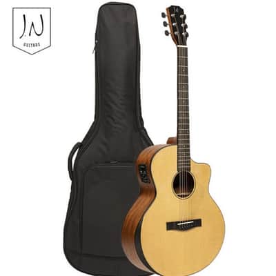 JN Guitars Glencairn Series Acoustic Electric Guitar w/ Gig Bag - Natural image 9