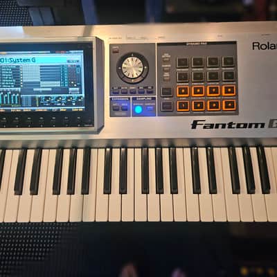 Roland Fantom-G6 61-Key Workstation Keyboard 2008 - 2012 - Silver image 3