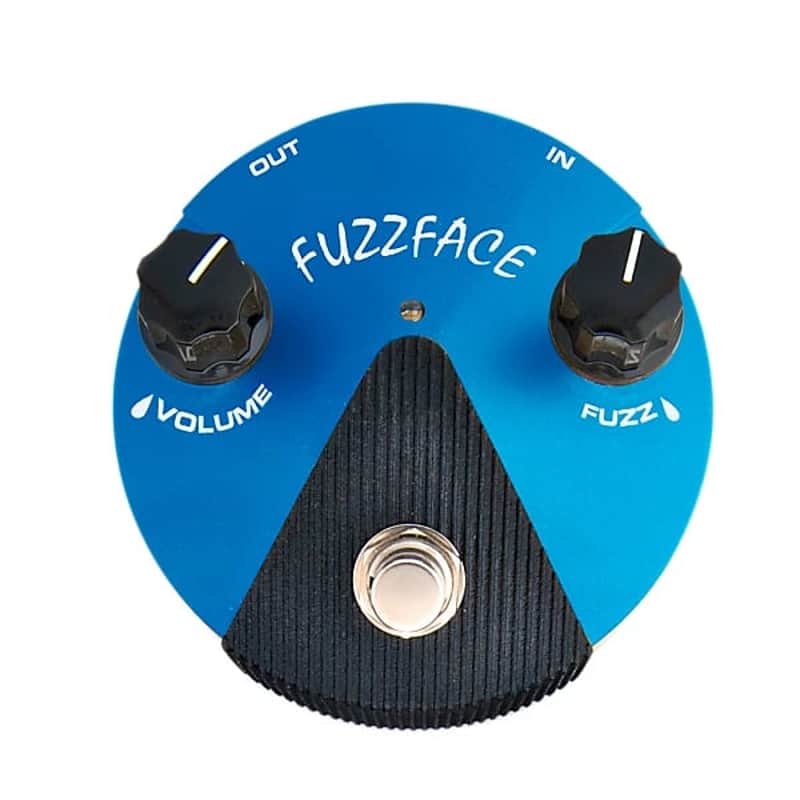 Dunlop FFM1 Silicon Fuzz Face Mini Blue Guitar Effects Pedal - Blue image 1