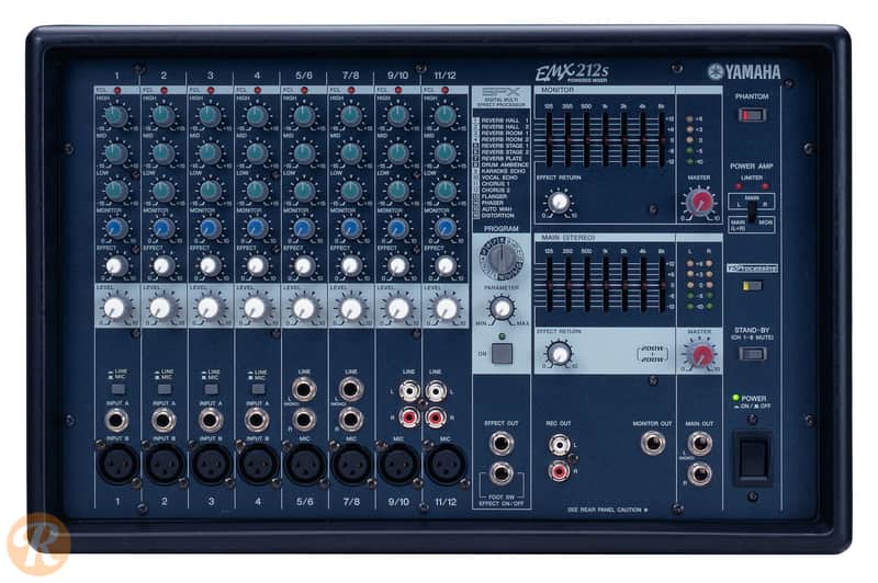 Yamaha EMX212S 12 Channel 200-Watt Powered Analog Mixer | Reverb