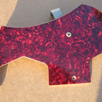 Vintage 1960s Teisco Tortoise Shell 335 Domino Guitar Pickguard image 2