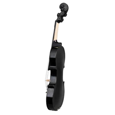 Unbranded Full Size 4/4 Violin Set for Adults Beginners Students with Hard Case, Violin Bow, Shoulder Rest, Rosin, Extra Strings 2020s - Black image 9