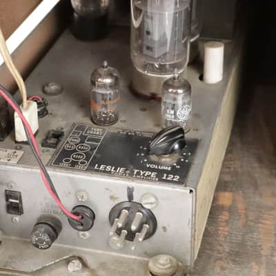 Leslie Model 122 Rotating Speaker Cabinet Cab Organ Amplifier w/ Casters #34786 image 14