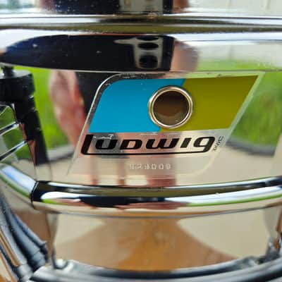1972 Ludwig LM400 Supraphonic 5x14" 10-Lug Aluminum Snare Drum - Chrome-Plated image 3