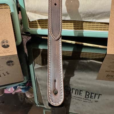 Blue Bell Straps ZOZO 73 ARTISAN Custom Shop for Al’s Music Factory  FADED BROWN image 14