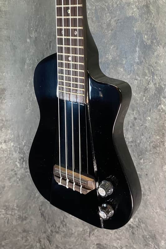 Eleuke RHT-C Solid Body/Electric Concert Size Ukulele - Gloss Black image 1