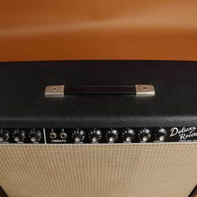 1964 Fender Deluxe Reverb Amp AB763 - Blackface image 5