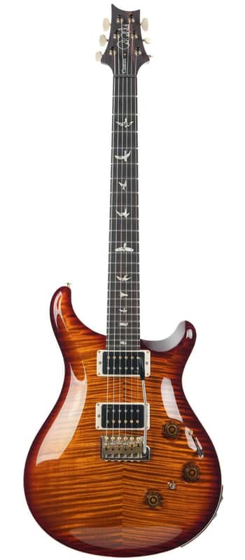 PRS Custom 24 10 Top Piezo Black Gold Burst image 1