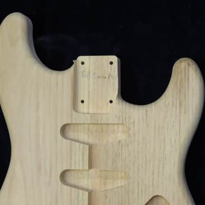 40yr Aged Pine Strat Style body - 3lbs #3670  *IMPORT CHARGES INCLUDED image 3