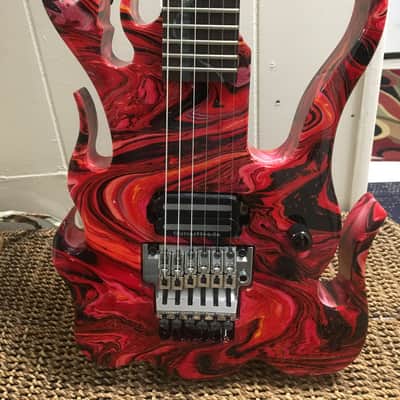 Ibanez RG Series Custom Red / Black with hard case image 1