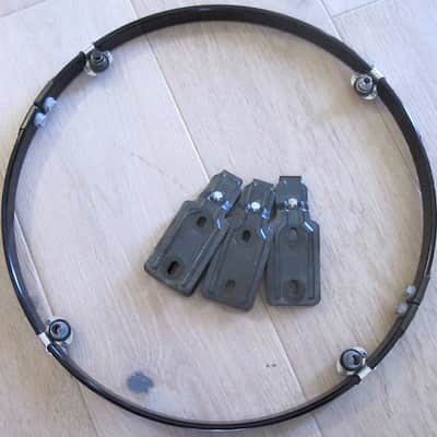 14" Gauger GPI RIMS Alloy Floor Tom Suspension Mount - Black image 1
