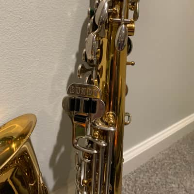 Vintage Bundy Selmer Alto Sax Saxophone with Case Geo Bundy 3 Mouthpiece 1971-1972 image 8