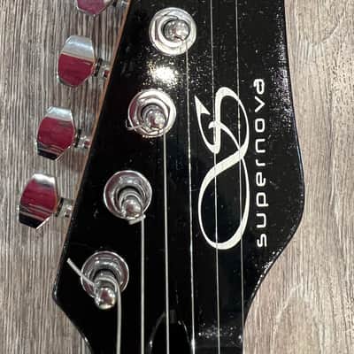 Buzz Feiten Supernova Electric Guitar - Red Excellent Condition image 9