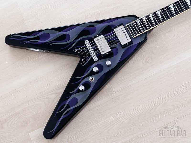 2002 Jackson USA Dave Mustaine Y2KV Black Ghost Flames w/ Hangtags & Case image 1