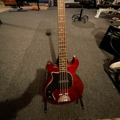 Gibson Les Paul Jr. Tribute DC Left Handed 2019 Worn Red image 7