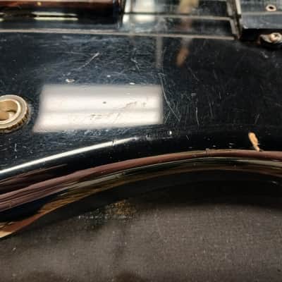 Electra Phoenix 4 string bass 1980's - Gloss black image 7