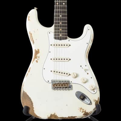 Fender Stratocaster Custom Shop 1960 Heavy Relic White Sparkle image 2