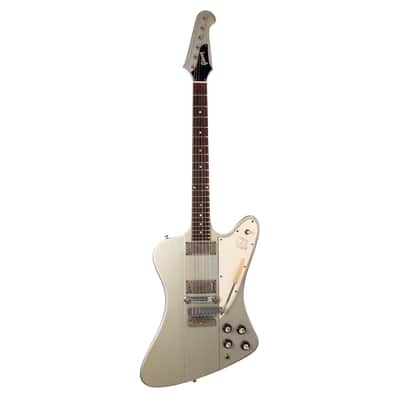 1965 Gibson Firebird III - Silver Mist Poly - RARE! Wide Nut, Non-Reverse Headstock - Original Vintage Custom Color Electric Guitar - 1 of 1? WOW! image 7