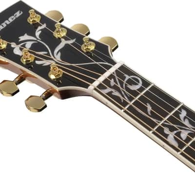 Ibanez AW391RCE European Exclusive Artwood Dreadnought Acoustic-Electric Guitar, Solid Spruce Top, Black image 4