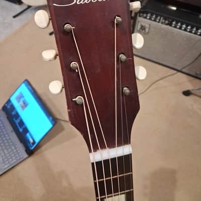 Silvertone Vintage Acoustic Guitar 319.12109 60s Sunburst Made in USA image 2