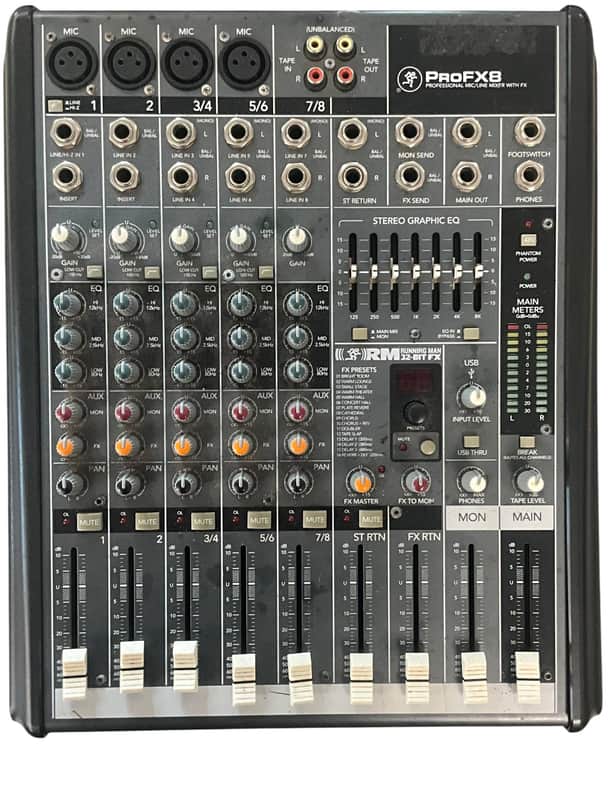 Mackie ProFX8 8-Channel Effects Mixer | Reverb