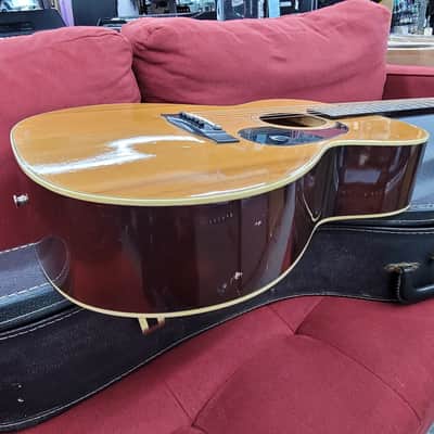 Epiphone FT-130 Caballero 1970s with Chipboard Case- Natural image 15