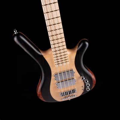 Pre-Owned 2016 Warwick Custom Shop Masterbuilt Corvette $$ Bass Flamed Maple & Bubinga With Gig Bag image 3
