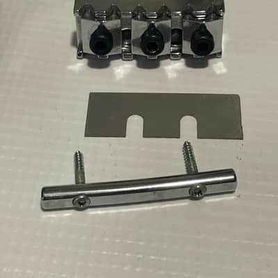 2000's Schaller Original Made in Germany Chrome Floyd Rose Pro Electric Guitar Tremolo Bridge Set & Brass Block image 7
