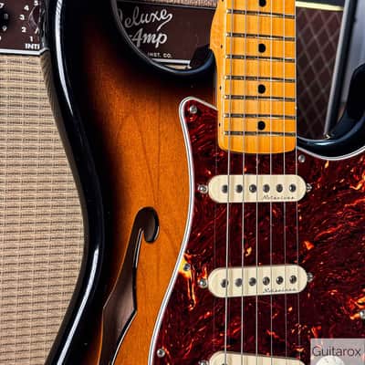 2018 Eric Johnson Signature Stratocaster Thinline Sunburst image 5