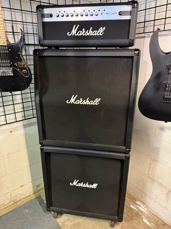 Super Rare Carbon Fiber Marshall Full Stack Guitar Amplifer image 1